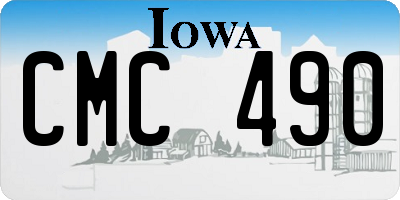 IA license plate CMC490