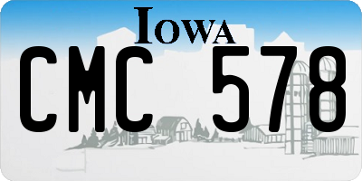 IA license plate CMC578