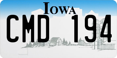 IA license plate CMD194