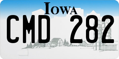 IA license plate CMD282