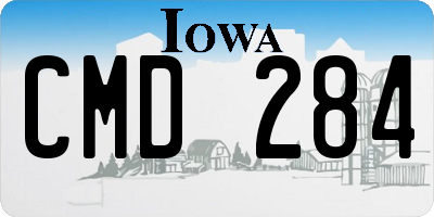IA license plate CMD284