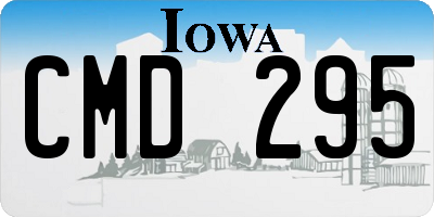 IA license plate CMD295