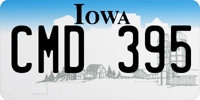 IA license plate CMD395