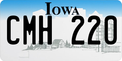 IA license plate CMH220