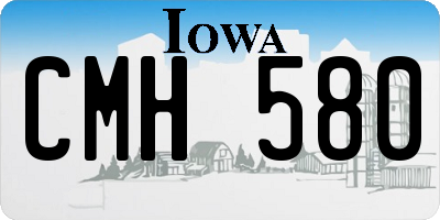 IA license plate CMH580