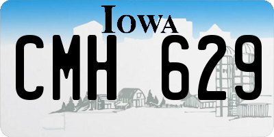 IA license plate CMH629