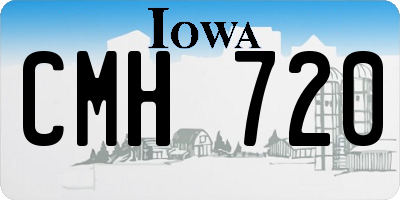 IA license plate CMH720
