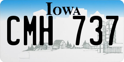 IA license plate CMH737