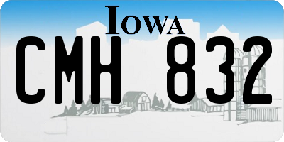 IA license plate CMH832