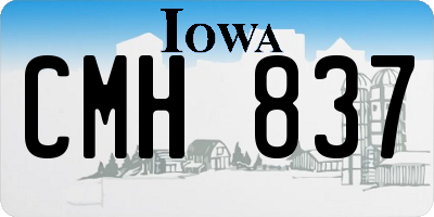 IA license plate CMH837