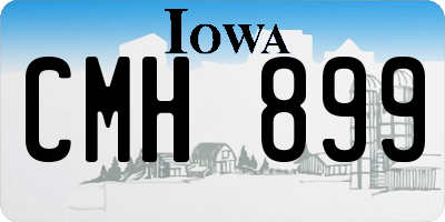 IA license plate CMH899