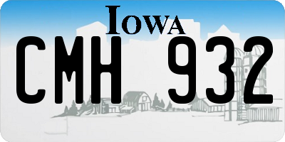 IA license plate CMH932