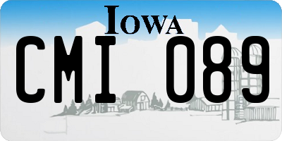 IA license plate CMI089