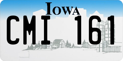 IA license plate CMI161