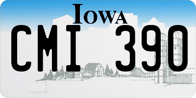 IA license plate CMI390
