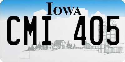 IA license plate CMI405