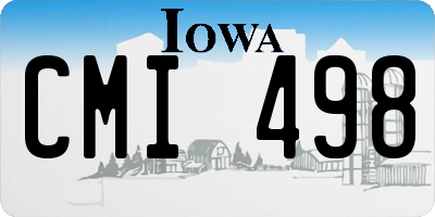IA license plate CMI498