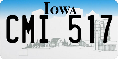 IA license plate CMI517