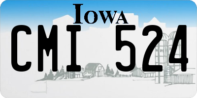 IA license plate CMI524