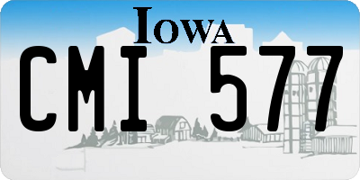 IA license plate CMI577