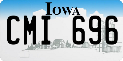 IA license plate CMI696