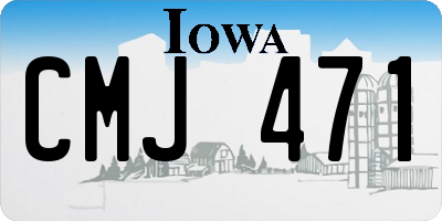 IA license plate CMJ471