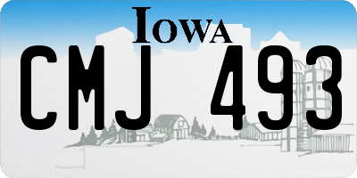 IA license plate CMJ493