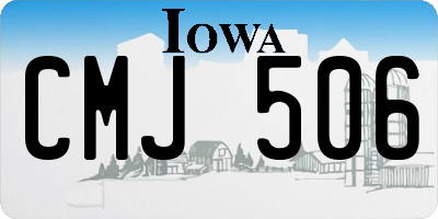 IA license plate CMJ506