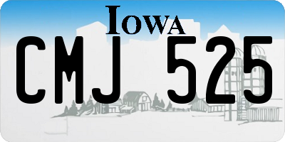IA license plate CMJ525