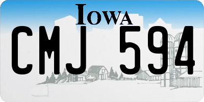 IA license plate CMJ594