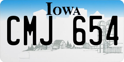 IA license plate CMJ654
