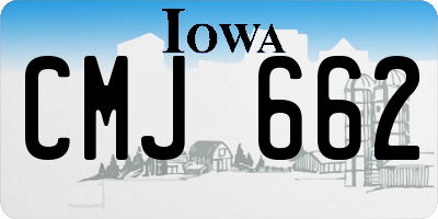 IA license plate CMJ662