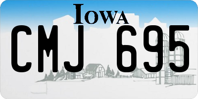 IA license plate CMJ695