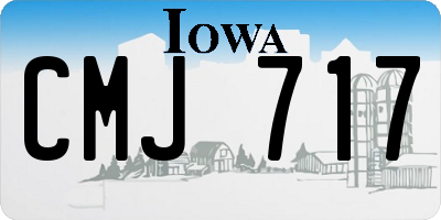 IA license plate CMJ717
