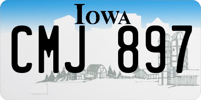 IA license plate CMJ897