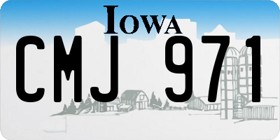 IA license plate CMJ971