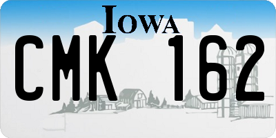 IA license plate CMK162
