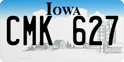 IA license plate CMK627