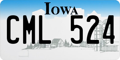 IA license plate CML524