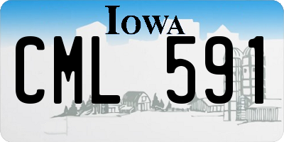 IA license plate CML591