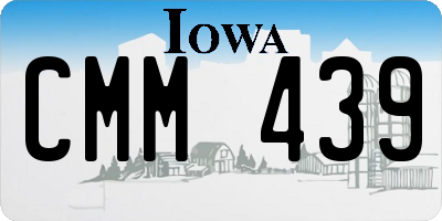 IA license plate CMM439