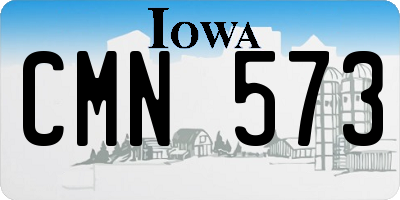 IA license plate CMN573