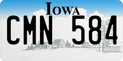 IA license plate CMN584