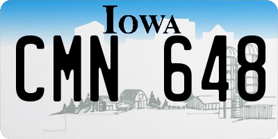 IA license plate CMN648