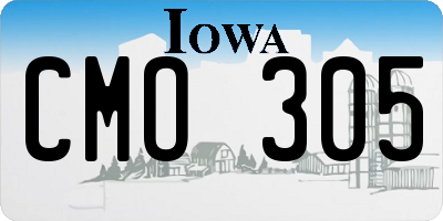IA license plate CMO305
