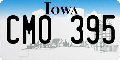 IA license plate CMO395
