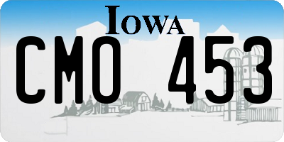 IA license plate CMO453