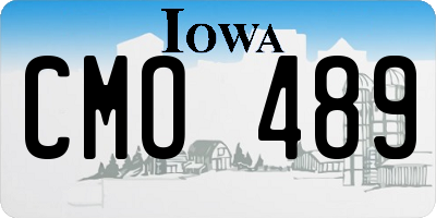 IA license plate CMO489