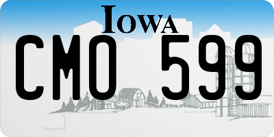 IA license plate CMO599