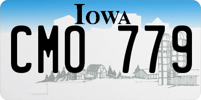 IA license plate CMO779
